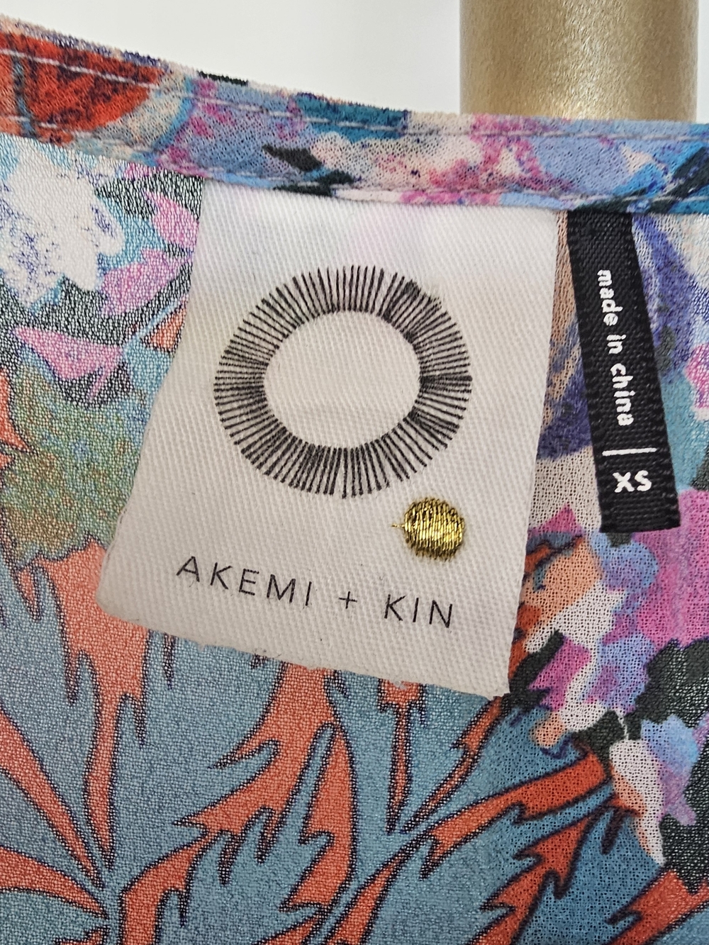Akemi + Kin Colorful Floral Print Dress - XS - Picture 12 of 12